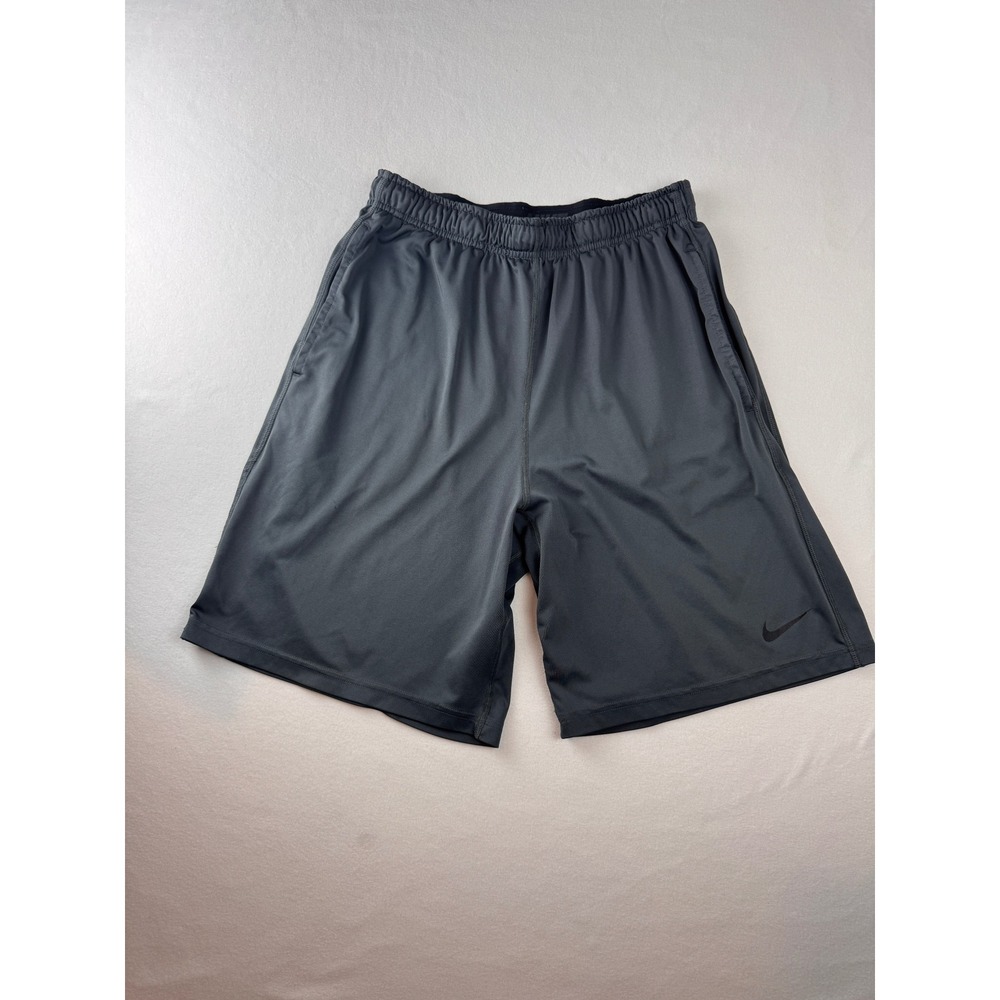 Nike Dri-FIT Athletic Training Shorts Gray Men's Large Performance Gym Shorts